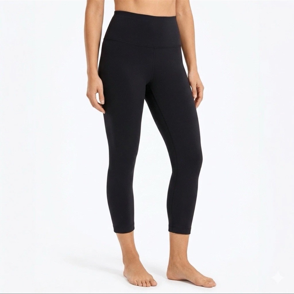 Chico's 1 Zenergy So Slimming Crop Leggings Black HighRise Cotton Blend 8/10 NWT